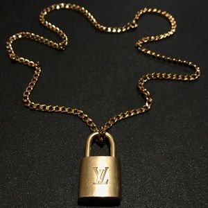 Louis Vuitton lock necklace